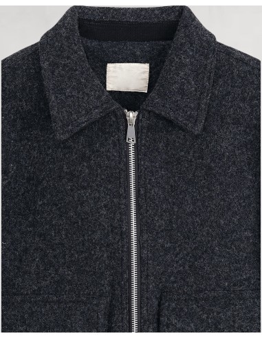 Veste double poches plaquées noir Veste double poches plaquées noir