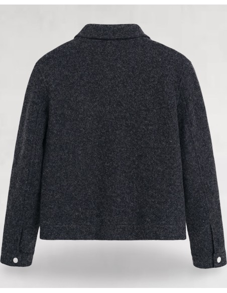 Veste double poches plaquées noir