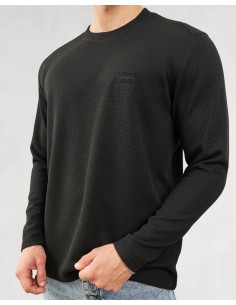 T-shirt manches longues "MM" noir