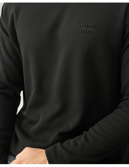 T-shirt manches longues "MM" noir