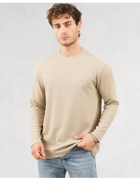 T-shirt manches longues "MM" beige