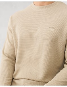 T-shirt manches longues "MM" beige 2