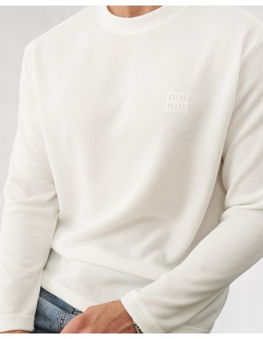 T-shirt manches longues "MM" blanc T-shirt manches longues "MM" blanc