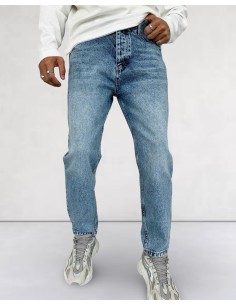 Jeans boyfriend bleu délavé