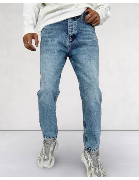 Jeans boyfriend bleu délavé