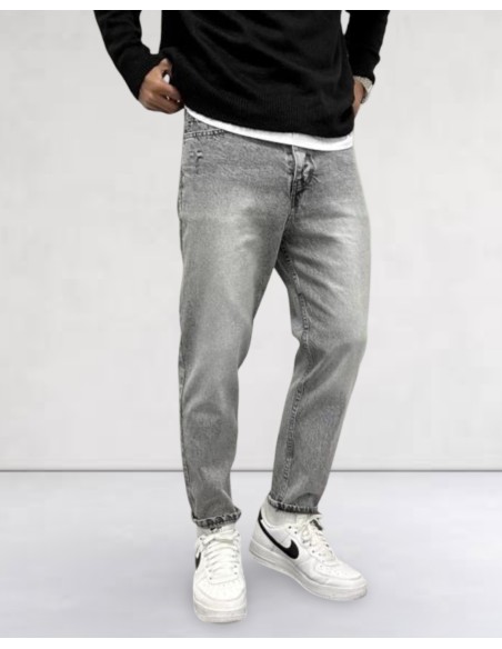 Jeans boy gris clair