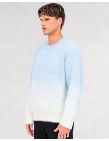 Pull mohair "blue snow"