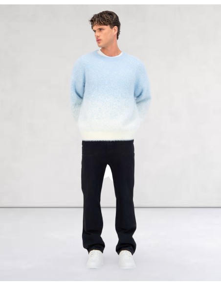 Pull mohair "blue snow"