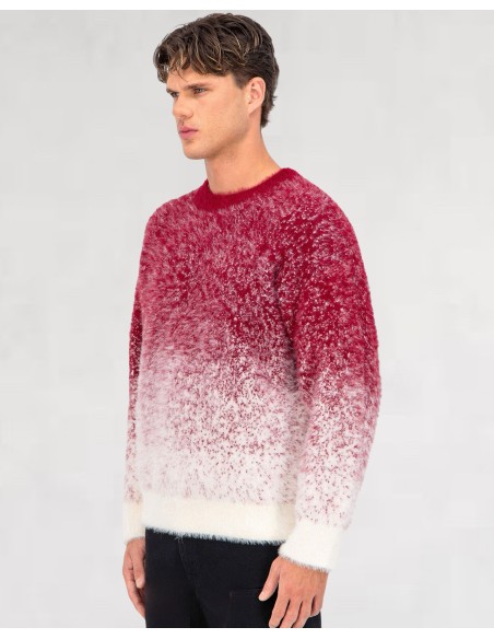 Pull mohair "red snow"