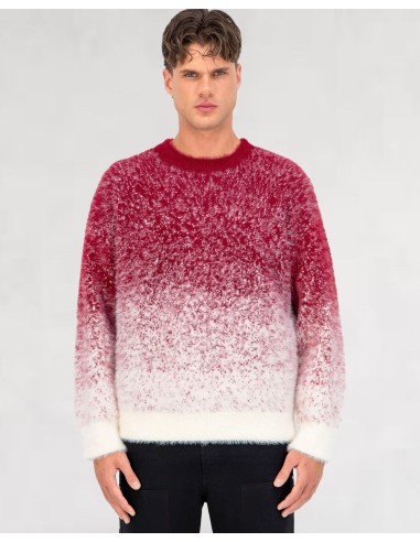 Pull mohair "red snow"