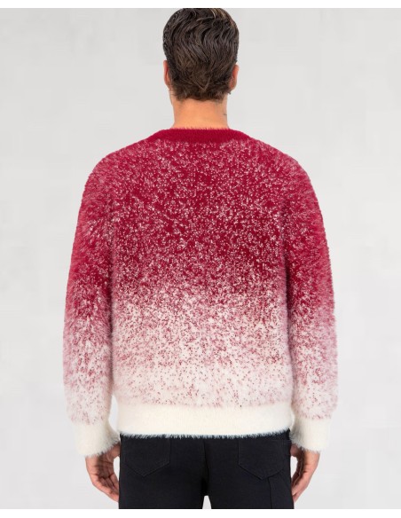 Pull mohair "red snow"