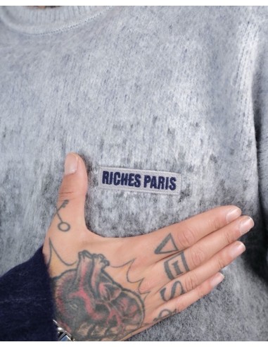 Pull en maille "Degraded" gris