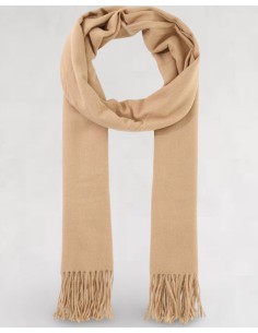 Echarpe camel à longues franges 2