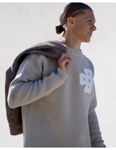 Pull en maille "LUCKY" beige