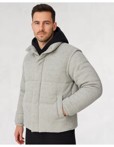 Doudoune grise "POLAR" manches...