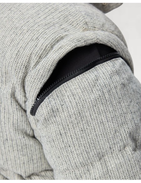 Doudoune grise "POLAR" manches modulables