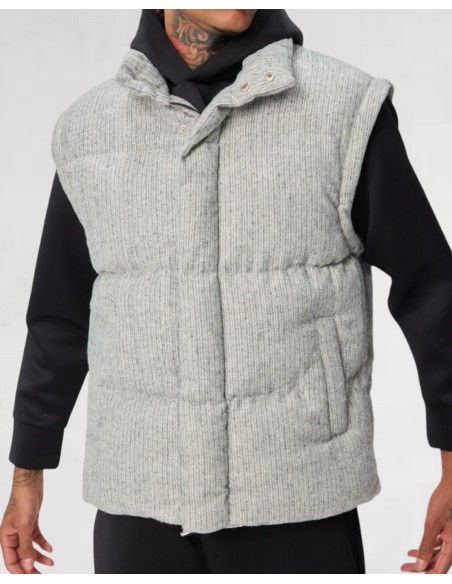 Doudoune grise "POLAR" manches modulables