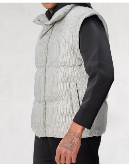 Doudoune grise "POLAR" manches modulables