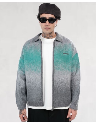 Veste en maille zippée "Degraded"...