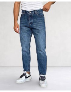 Jeans boyfriend bleu marine
