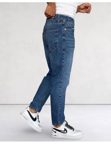 Jeans boyfriend bleu marine