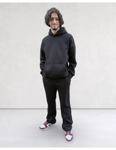 Ensemble pantalon et hoodie jogging uni noir