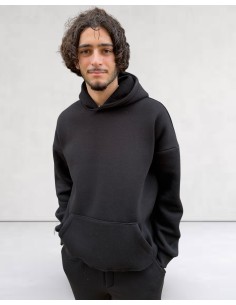 Ensemble pantalon et hoodie jogging uni noir 2