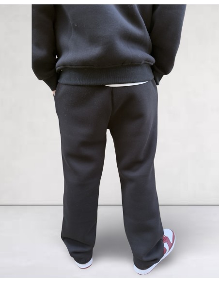 Ensemble pantalon et hoodie jogging uni noir