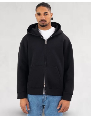 SWEAT ZIPPE À CAPUCHE EFFET NÉOPRÈNE...