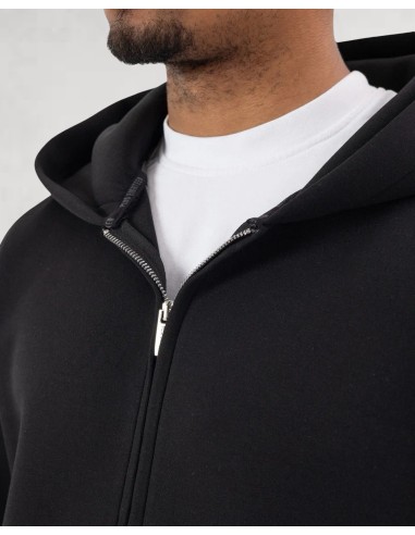 SWEAT ZIPPE À CAPUCHE EFFET NÉOPRÈNE...