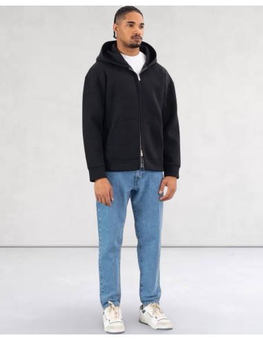 SWEAT ZIPPE À CAPUCHE EFFET NÉOPRÈNE...