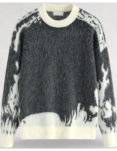 Pull en maille "Black Ink" noir