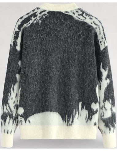 Pull en maille "Black Ink" noir