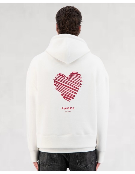 HOODIE BLANC AMORE