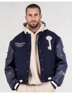 JACKET VARSITY SJ APPARTEMENT BLUE
