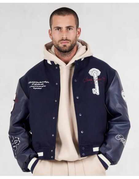 JACKET VARSITY SJ APPARTEMENT BLUE