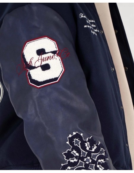 JACKET VARSITY SJ APPARTEMENT BLUE