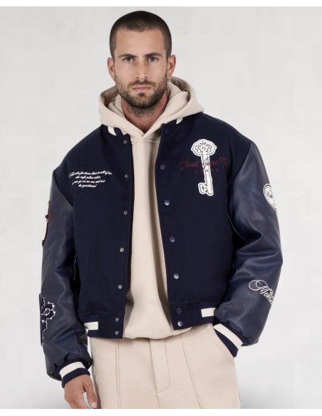 JACKET VARSITY SJ APPARTEMENT BLUE