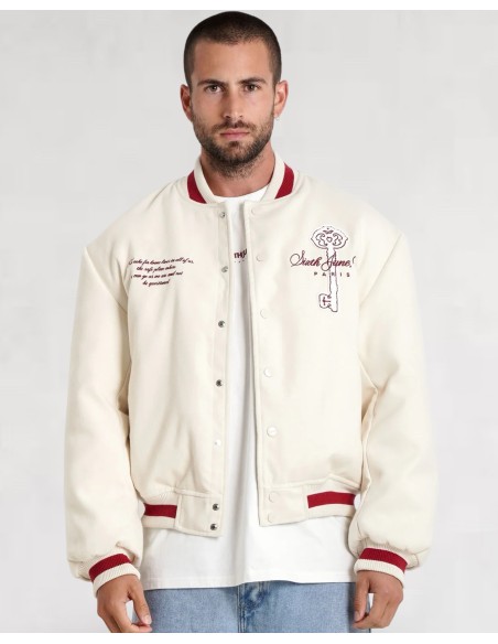 JACKET VARSITY SJ KEYS BEIGE