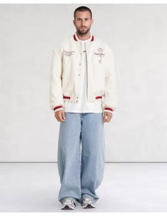 JACKET VARSITY SJ KEYS BEIGE 2