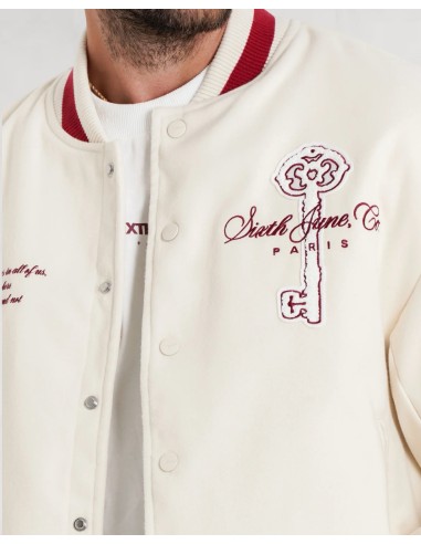 JACKET VARSITY SJ KEYS BEIGE