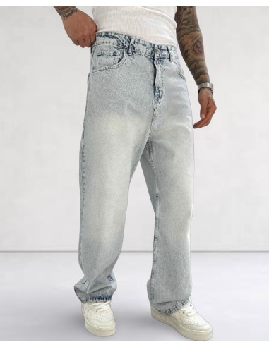 JEANS BAGGY FIT BLEU CIEL