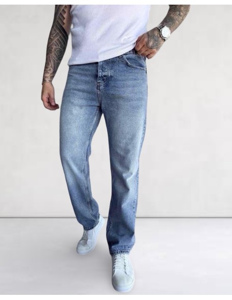 JEANS STRAIGHT FIT REGULAR BLEU