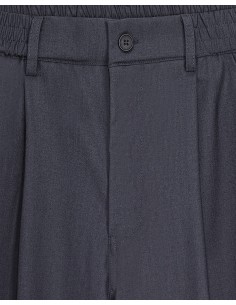 Pantalon habillé fluide loose anthracite 2