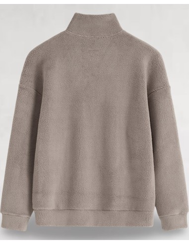 Polaire demi-zip khaki