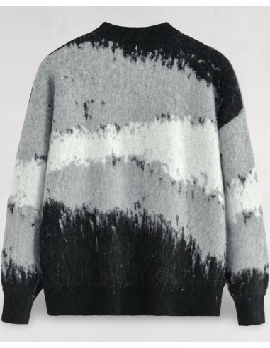 Pull en maille "GRAPHIC" gris