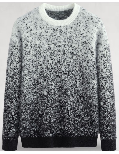 Pull en mohair "Fade" noir