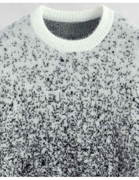 Pull en mohair "Fade" noir