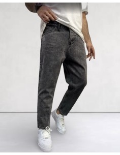 Jeans boyfriend gris foncé