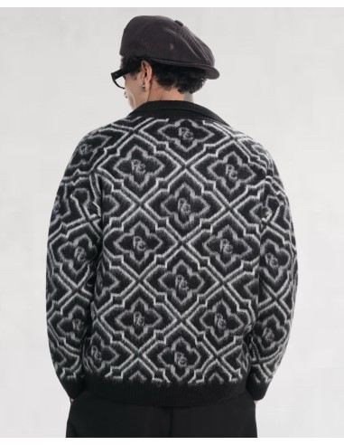 VESTE NOIRE EN MAILLE ZIPPÉ RC